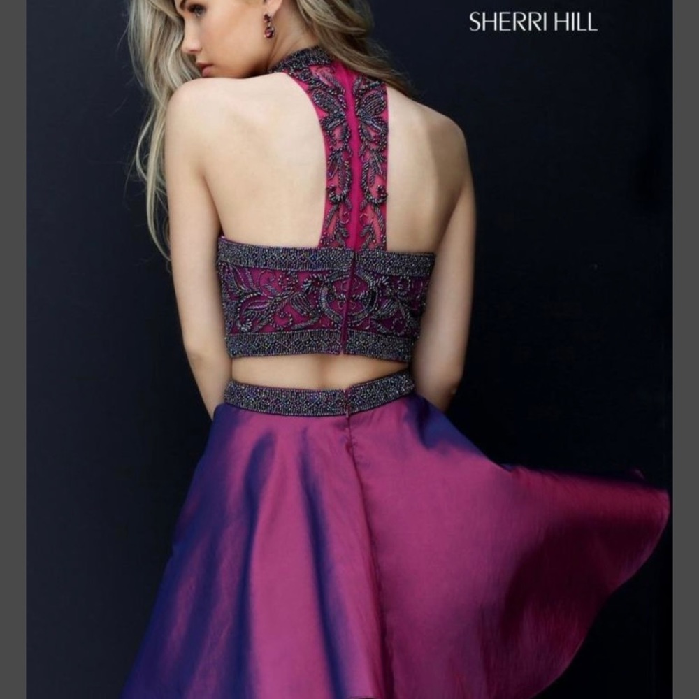 Sherri Hill 2-piece beaded formal dress, Size 2, $130